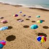 Beach Umbrella in Sand
